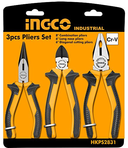ingco – Set di 3 pinze di alta qualità