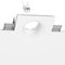 ledscom.de Plafón empotrable GIEDI, escayola, blanco mate, 12 x 12cm, 1x GU10 máx. 15W