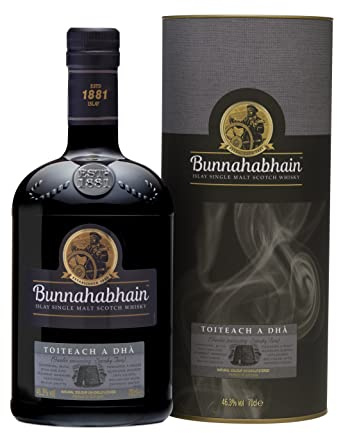 Bunnahabhain Toiteach A Dhà Islay Single Malt Scotch Whisky, 70cl | 46.3% ABV | Oaky, Peppered, Peated Islay Whisky | Islay Single Malt Whisky