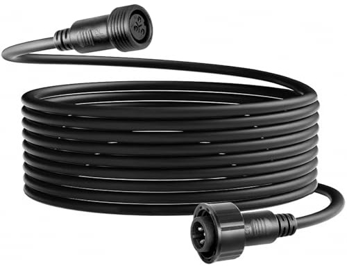 Cables Dmx Fil de Câble étanche, Cable Dmx Exterieur 5m Waterproof Extension Cable Outdoor avec Connecteurs XLR Mâles et Femelles pour Connecteur Etanche Dmx Projecteur Led ip65