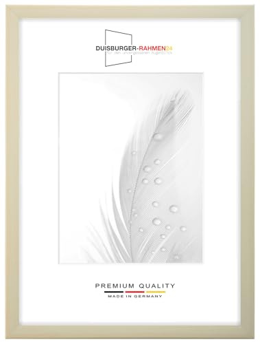 Duisburger-Rahmen24 DR24 75x98 Bilderrahmen (Ahorn) nach Maß, 35 mm breiter MDF Holzrahmen inkl. entspiegelter Anti-Reflex Kunstglasscheibe, stabiler Rückwand, Biegestiften und Aufhängern