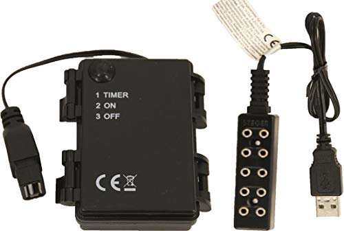 Dekop Krippenzubehör Batteriebox für 3X AA, ON/Off/Timer +5-Fach Verteiler und USB (44444635284928)