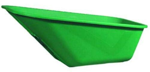 WHEELBARROW REPLACEMENT PLASTIC BODY 110 LITRE NO HOLES MADE IN UK (Lime Green)