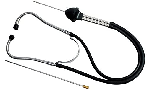 ANCLLO Kit de Estetoscopio mecánico, probador de audífono Sensible para diagnóstico de Motor automotriz, probador de Motor, Herramienta de diagnóstico de Estetoscopio mecánico de Acero Inoxidable
