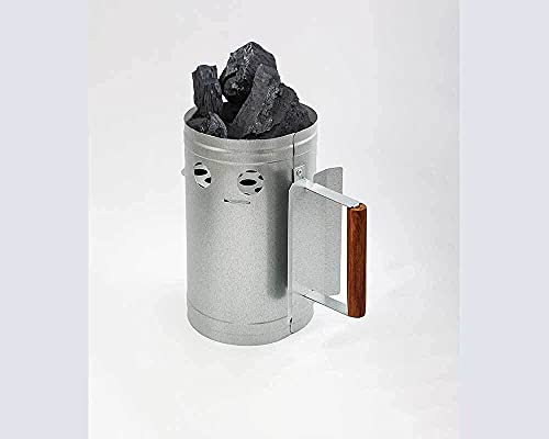 COFI 1453 Grill Kamin Anzünder Anzündkamin Grillanzünder, Grillen mit Kohl, Anzünden Silber