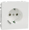Schneider Electric - Wiser Connected Schuko Socket 16A TPB Lotus White System Design, Smart Socket, Compatible with Amazon Alexa and Google Home, Smart Home Wifi Socket, MEG2380-6035
