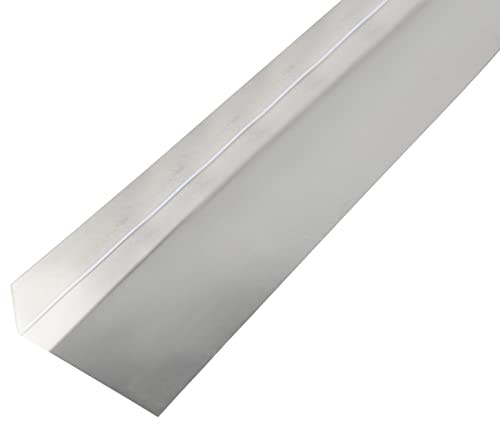 Alberts 462819 Tôle Lisse | pliée, Forme L | Aluminium, Naturel | 2000 x 68 x 30 mm, Gris