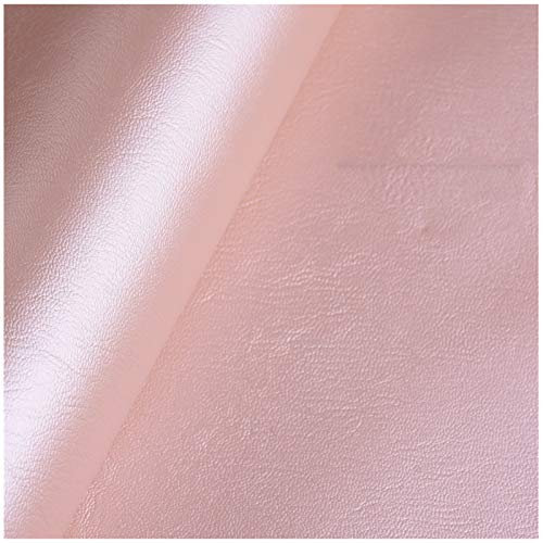 SAVAAL Leder Stoff Hell-Pink Kunstleder Stoff，Kunstleder Vinyl Leder Stoff Material 0.7mm Dick Dickes，Verschleißfestes Und Elastisches Kunstleder Polstermaterial（138cm*100cm）(Size:5M)