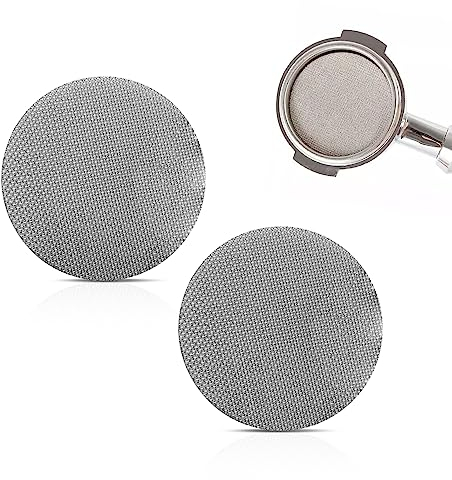 2 filtros de café, separador de agua de espresso, separador de agua secundario, colador portátil para puck, filtro de café reutilizable
