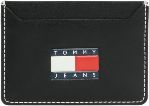 Tommy Jeans Herren Kartenetui Heritage Klein, Schwarz (Black), Einheitsgröße