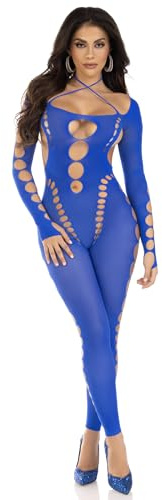 Leg Avenue för damer Seamless footless bodystocking, O/S (Kunglig Blå)