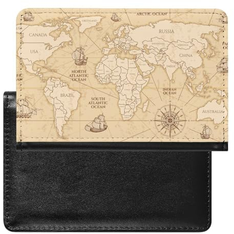 Reisepasshülle Etui Weltkarte Pu Leder Reisepasshülle Mit Kartenschlitz