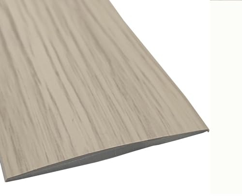 Profilo di transizione per pavimento, autoadesivo, rivestimento per pavimento in PVC, striscia di soglia, profilo in laminato piatto, rivestimento per pavimento, battiscopa, venature in legno grigio