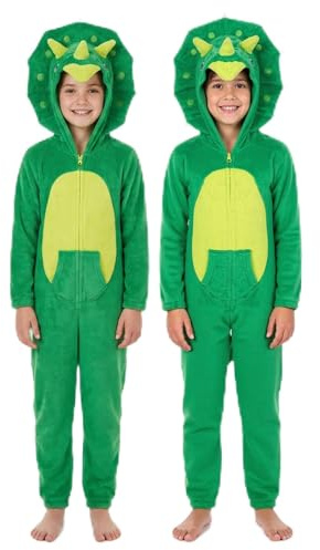 A2Z 4 Kids Flickor Pojkar Triceratops Flickor Pojkar Triceratops Face - E.Soft Triceratops Onesie 13-14