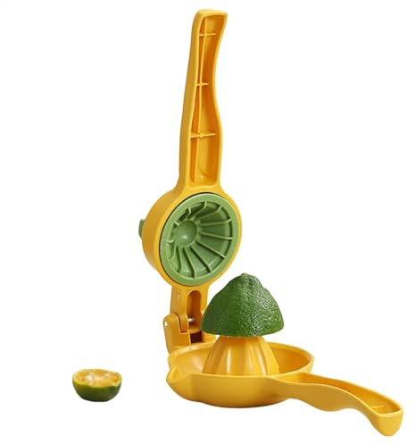 Exprimidor de limones y limas - Exprimidor de frutas para limones y limas | Exprimidor de limón de metal, exprimidor ergonómico de limón y lima para un fácil exprimidor, exprimidor manual de limones y