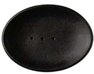 Seifenschale aus Keramik, mattiert, einfarbig, Seifentrocknungsregal, elegante Seifenschale, selbstentleerende Seifenschale, ovale Seifenschale (schwarz)