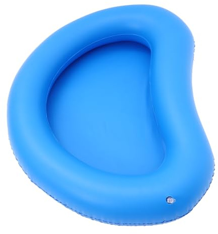 ADOCARN Bain de Pied Gonflable Portable PVC Bassine de Nettoyage pour Piscine et pour Camping et Spa Bain Relaxant Bleu sans Impression