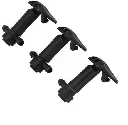 Ugelli lavavetri per Saab 9-3 2003-2011 9-3X Hood Washer Jets Ricambio 3 Pz Set Sinistro Destro Compatibile con 12778850 12778849