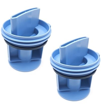 2Pcs Washing Machine Drain Filter 647920 00647920 605010 00605010 ，Compatible For Bosch，Compatible For Siemens， Washing Machine Drain Pump Fluff Filter Washing Machine Accessories