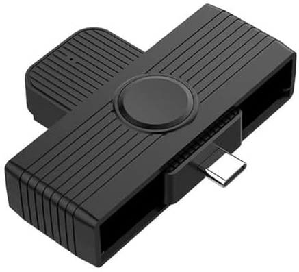 susaa Lector de Tarjetas Inteligentes Tipo C, Adaptador de Conector para Clonador de Tarjetas de Memoria, EMV, DNIE, DNI, Sim, Tipo C, para SO,