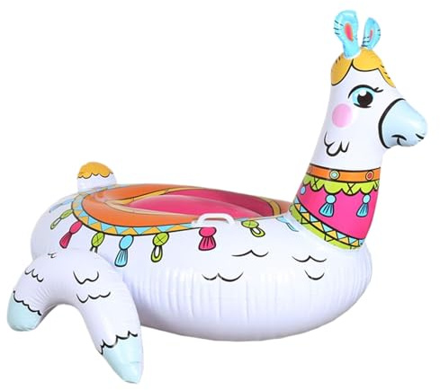 Alpaca Pool Float – Aufblasbarer Schwimmender Floß-Liegestuhl Für Erwachsene Und Kinder, Sommer-Schwimmbadspiele, Seestrand-Partyspaß Im Freien | Neuartiges Wasserspielzeug, Aufblasbare Lounge, Sommer