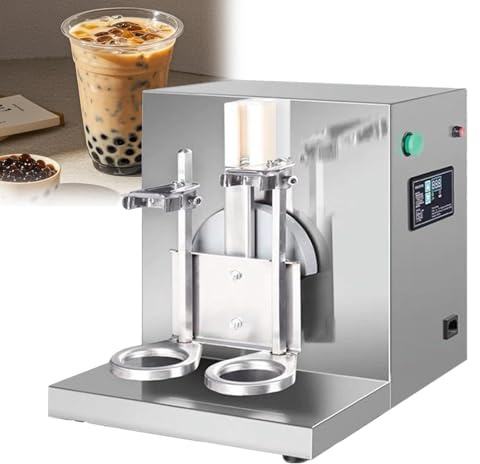 Máquina eléctrica de coctelera de té con leche - Marco doble de acero inoxidable de 360° para bebidas y cócteles
