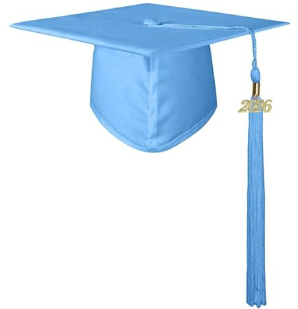 Generico Tocco laurea Cappelli per Bambini Cappello Laurea Kindergarten Graduation Caps con Frangia Unisex per Cerimonia Diploma Asilo con 2026 ciondolo rimovibile dell'anno in oro