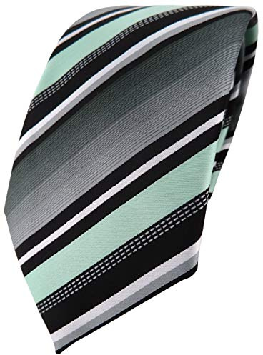 TigerTie Designer Krawatte in gestreift gemustert - Krawattebreite 8 cm