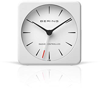 BERING Damen und Herren Alarmclock Funk Movement - Home Decor Collection mit Kunststoff Glas 91066-54S