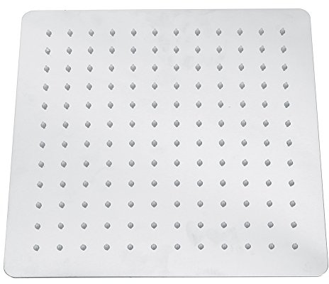 Greensen Shower Head Square Rain Shower Stainless Steel Built-in Shower Heads Shower Head Rain Shower Slim Design Waterfall Rain Shower Head with Anti-Limescale Nozzles Shower Head Shower Head 12 Inch