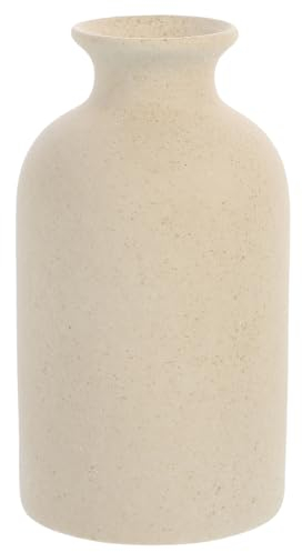 Jarrones Altos de Cerámica para Flores Jarrones de Flores Esmerilados Beige para Decoración del Hogar de Cerámica Modernos Decoración de