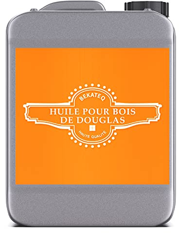 Huile pour bois douglas BE-291 incolore 10 litres I Saturateur bois extérieur & intérieur I Huile d'entretien hydrofuge pour salon de jardin exterieur, planches de terrasse, tables, parquets