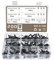 KEESIN Assortiment de 200 rivets aveugles en aluminium noir avec boîte de rangement M3.2 M4 M4.8 pour meubles, machines, appareils électriques