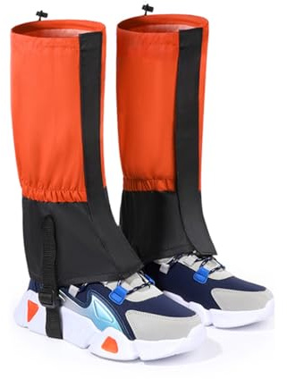 ARrase Leg Gaiters,Outdoor Gaiters,Breathable Calf Protection,Tear-Proof,Lightweight Snow Cover,Suitable for Children(1 Pair) (Color : Style 4, Size : Children's Model)