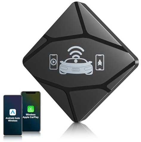 CarPlay Wirelesss Adapter, Android Auto Wireless Äpfel CarPlay mit Plug and Play Wireless Car Play Dongle Convert Wired carplay to Wireless (Keine Unterstützung für YouTube usw.)