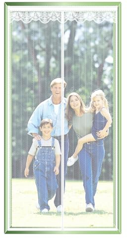 Fliegengitter Tür Magnet, Insektenschutz Balkontür, Fliegenvorhang Terrassentür, Magnetisch Türe, Vorhang Tür Terrassentür, Insektengitter, Kellertürvorhang, Magnetvorhang (200x230cm, Weiß)