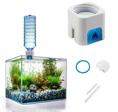 KOLIBROX Auto Top Off Water Filler - Aquarium Mini ATO System, Water Filler & Level Controller with Float Valve - Easy to Install, Durable & No Wiring Needed - Perfect for Fish Tank & Turtle Tank