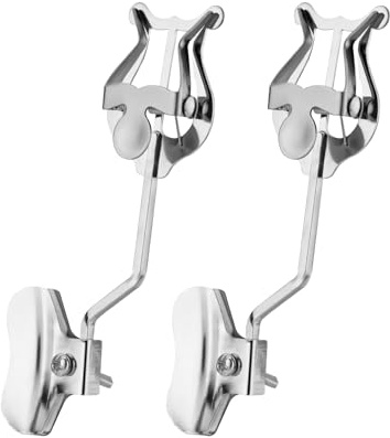 2pz Trombone Clip Musicale, Trombone Supporto per Spartiti Musicali da Marcia Clip in Metallo Accessori per Strumenti per Principianti che si Esercitano Nella Banda Musicale