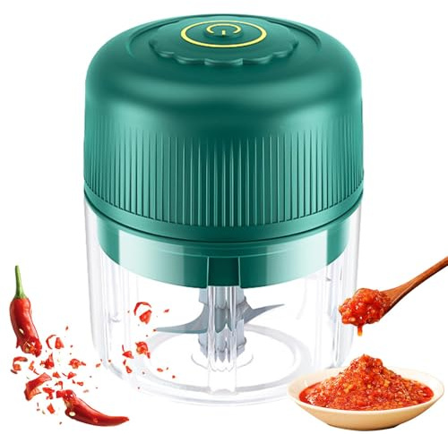 Hachoir à ail, cubeteuse à ail - Moulin à ail électrique portable - Coupe ail sans fil, robot de cuisine avec recharge USB, hachoir à légumes, mélangeur à ail pour, fruits