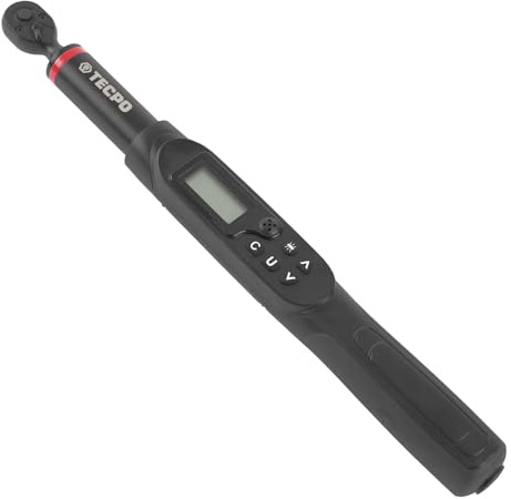 TECPO Digitaler Drehmomentschlüssel 1/4 Zoll 1,5-30 Nm, ±2% Fehlergenauigkeit mit digitaler Anzeige