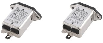 2 Unidades IEC 320 C14 macho Socket Panel de montaje línea eléctrica filtro EMI CW1D-10A-T