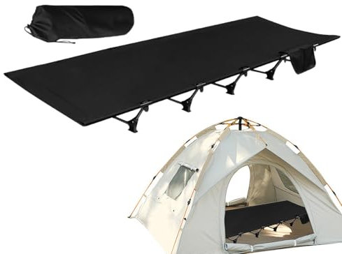 Feldbett für Erwachsene – Reise-Campingbett zum Schlafen | Leichtes Zeltbett mit Tragetasche | Campingbett | Tragbares Bett für Erwachsene | Gewichtsbelastbares Reisebett für Wandern Jagd Ausflüge RV