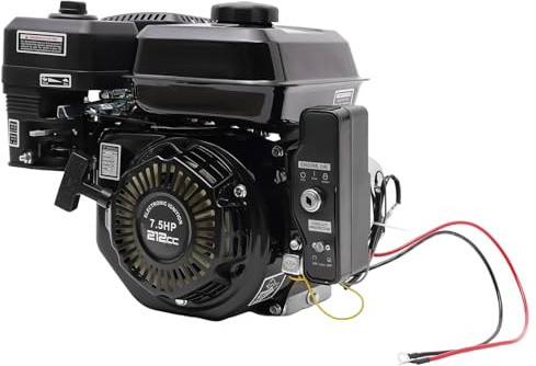 Moteur à essence 7,5 CV 210 cc 4 temps refroidi par air, démarreur électrique et démarreur à câble, 3600 tr/min, pour kart, générateur électrique, nettoyeur haute pression, bétonnière et compresseur
