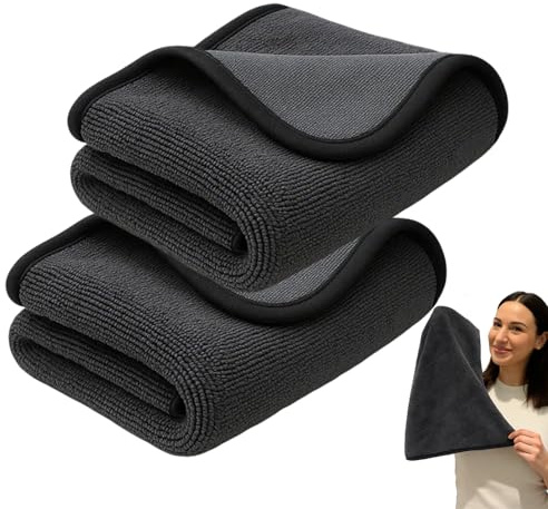 Vgpbphj Fixdry-Trockentuch-XL Ultra-Mikrofaser-Tuch, Trockentuch Auto, Tuch Dusche Für eine kalkfreie Dusche ohne Reiniger (2 Pcs)