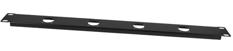 HANABASS 1u 4 Port Audio Patch Panel Rack Mount with Cold-rolled Steel Construction, Wire Organizer and Cord Management Features for Home Networking Panels and Xlr Connectors in Studios