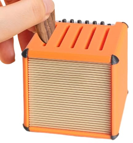 Custodia per plettri per chitarra – Supporto per visualizzazione di plettri per chitarra | Supporto per chitarra Paara Plettri a forma di altoparlante amplificatore stampato 3D di grande capacità |