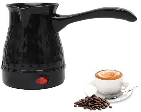 LOMUG Caffettiera elettrica turca per moca, 500 ml, caffettiera elettrica per caffè turco con maniglia, caffettiera moka, caffettiera espresso e bollitore per casa, ufficio, viaggi