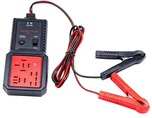 znainnoth Tester relè per auto, dispositivo di diagnosi di tensione del veicolo, strumento di prova del circuito per auto, per officina fai da te, garage, industria, bordo , berlina, SUV