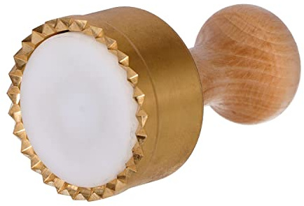 Form für Ravioli oder runde Ravioli-Ausstecher | in Messing mit automatischem Auswerfer | Durchmesser 65mm | Made in Italy
