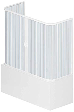 Mampara con 3 lados para bañera, de PVC Mod. Energy con abertura central